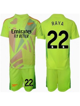 Arsenal David Raya #22 Målvakt Replika Hemmakläder Barn 2024-25 Kortärmad (+ byxor)